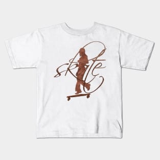 Bright Skater Girl Kids T-Shirt